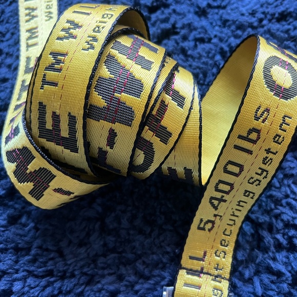 COPY - Off-White Industrial Utility Belt 7’ Extra Long Double Wrap 💛💛 - Picture 5 of 5